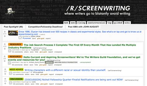 reddit gwa|A place for scriptwriters to post scripts, collaborate  .